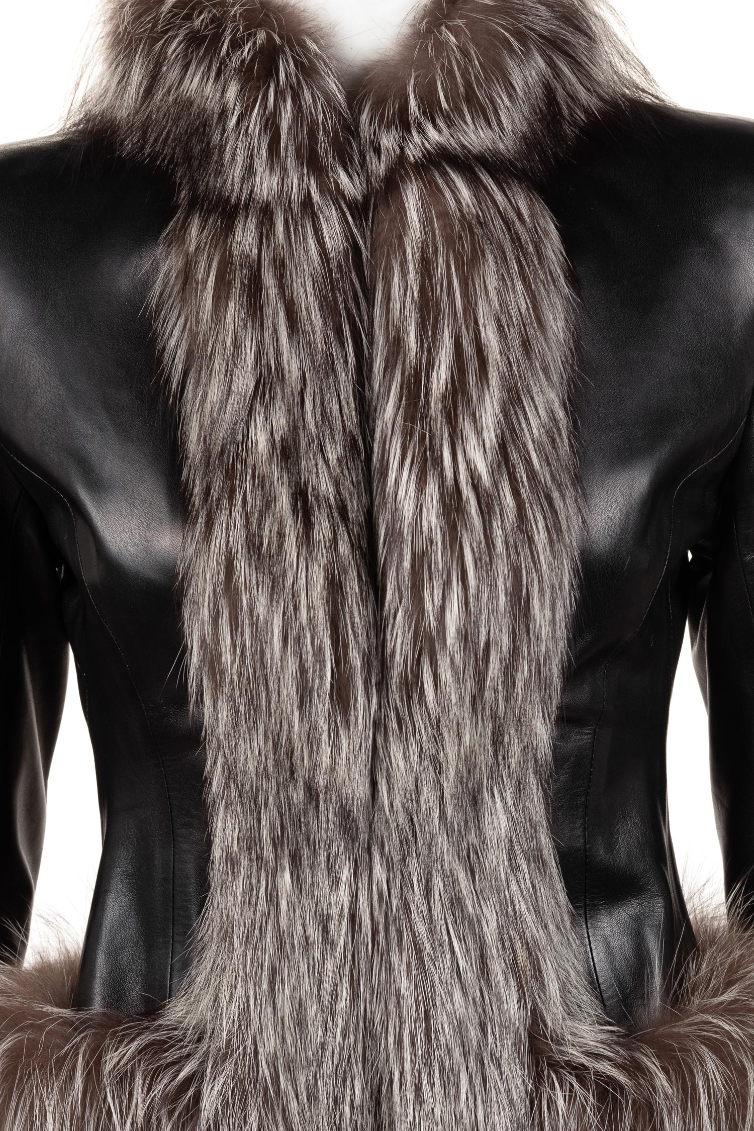 Two Fur-Trimmed Coats: One Badgley Mischka and One Scherrer, 1990-2010s