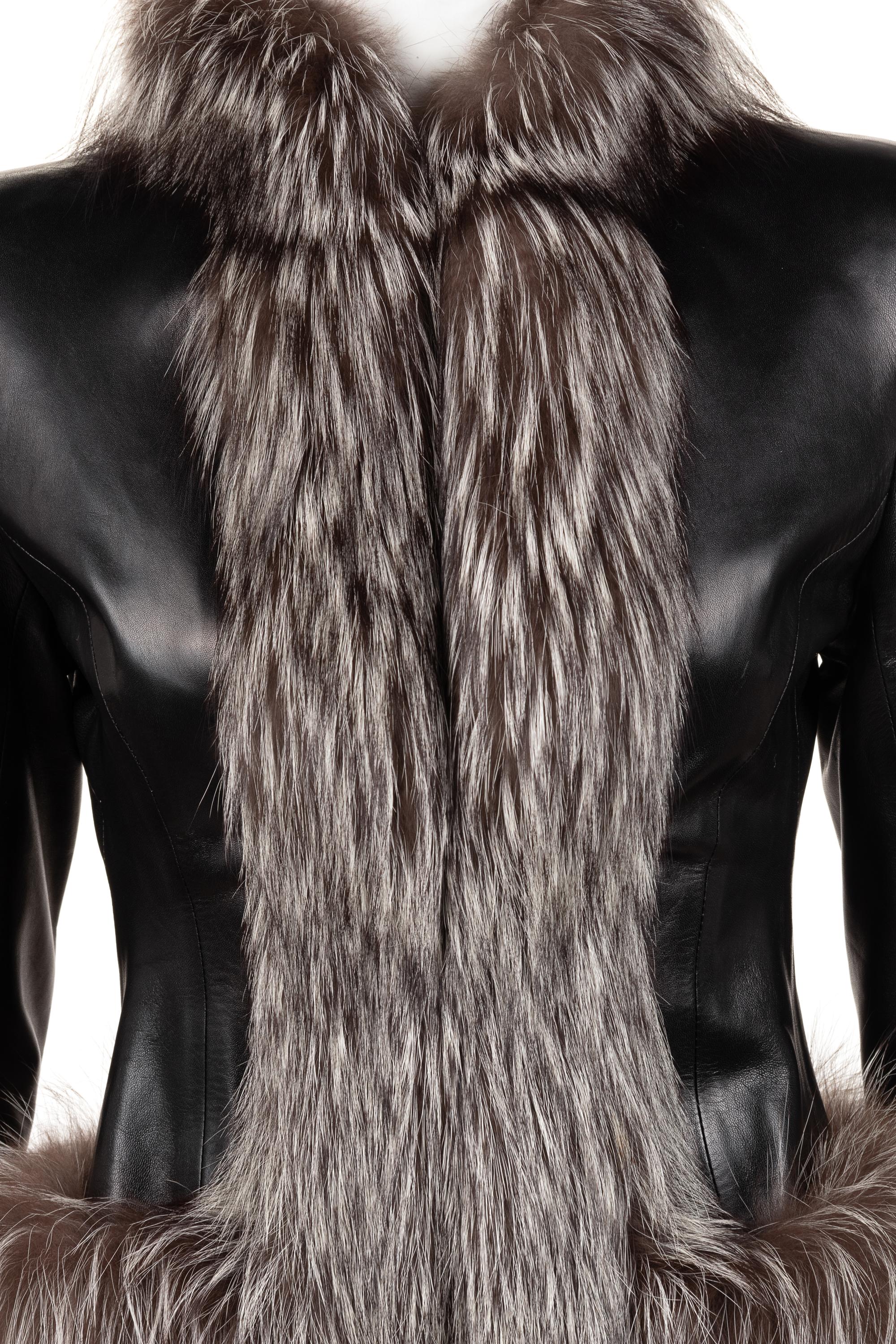 Two Fur-Trimmed Coats: One Badgley Mischka and One Scherrer, 1990-2010s
