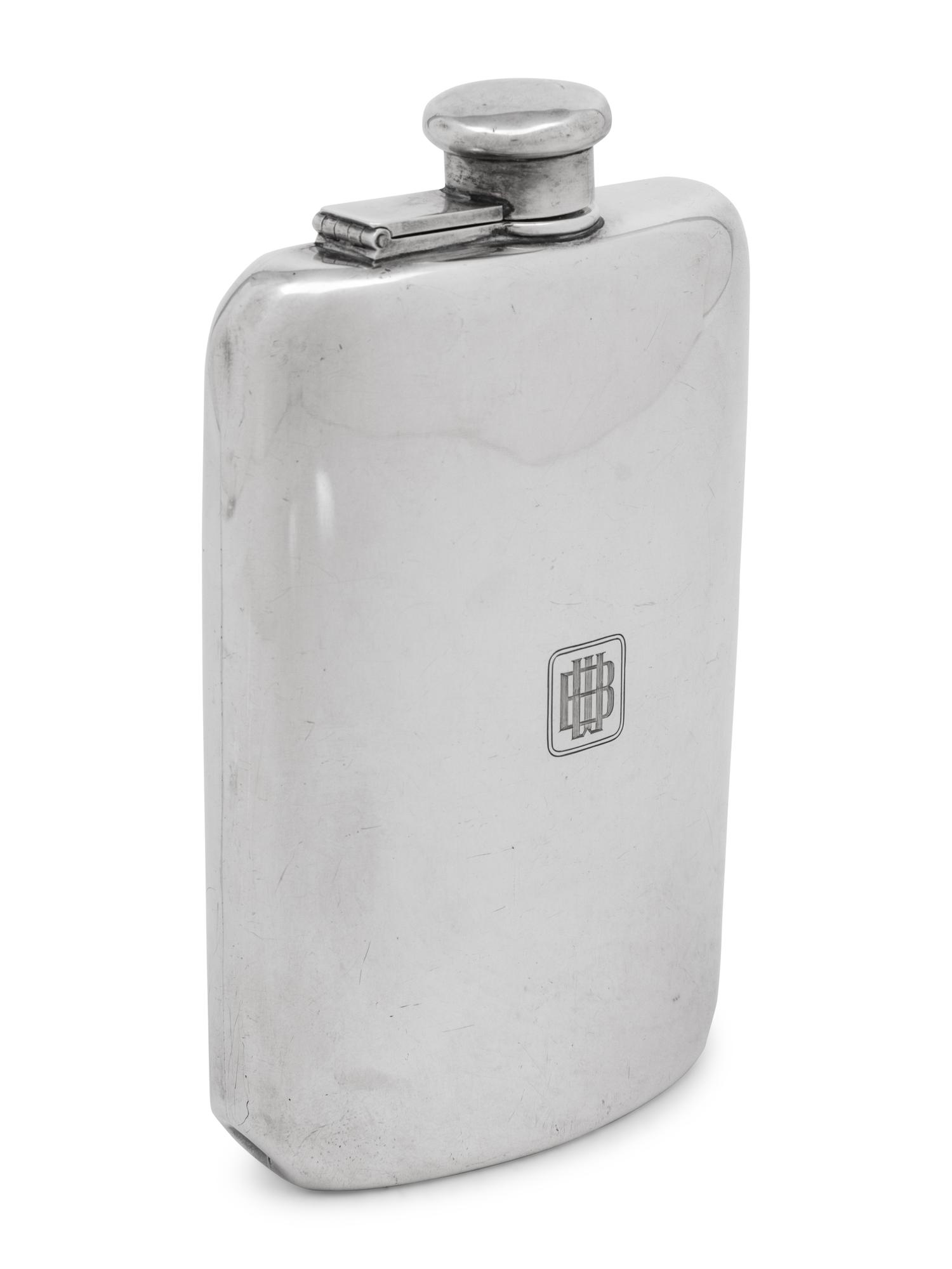 A Tiffany and Co. Silver Whiskey Flask