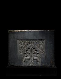 A Fine Mughal Greystone Panel