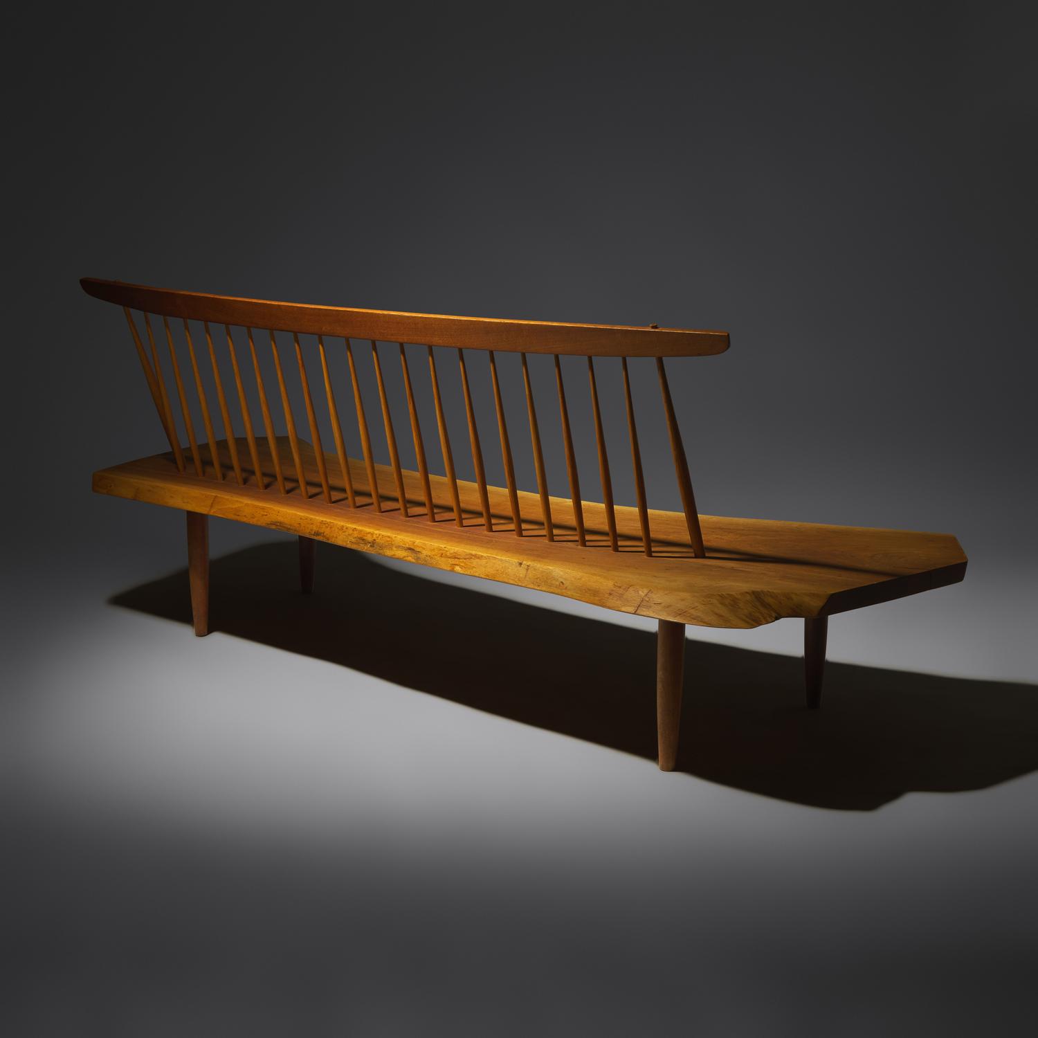 Conoid bench, 1982 with two butterfly joints