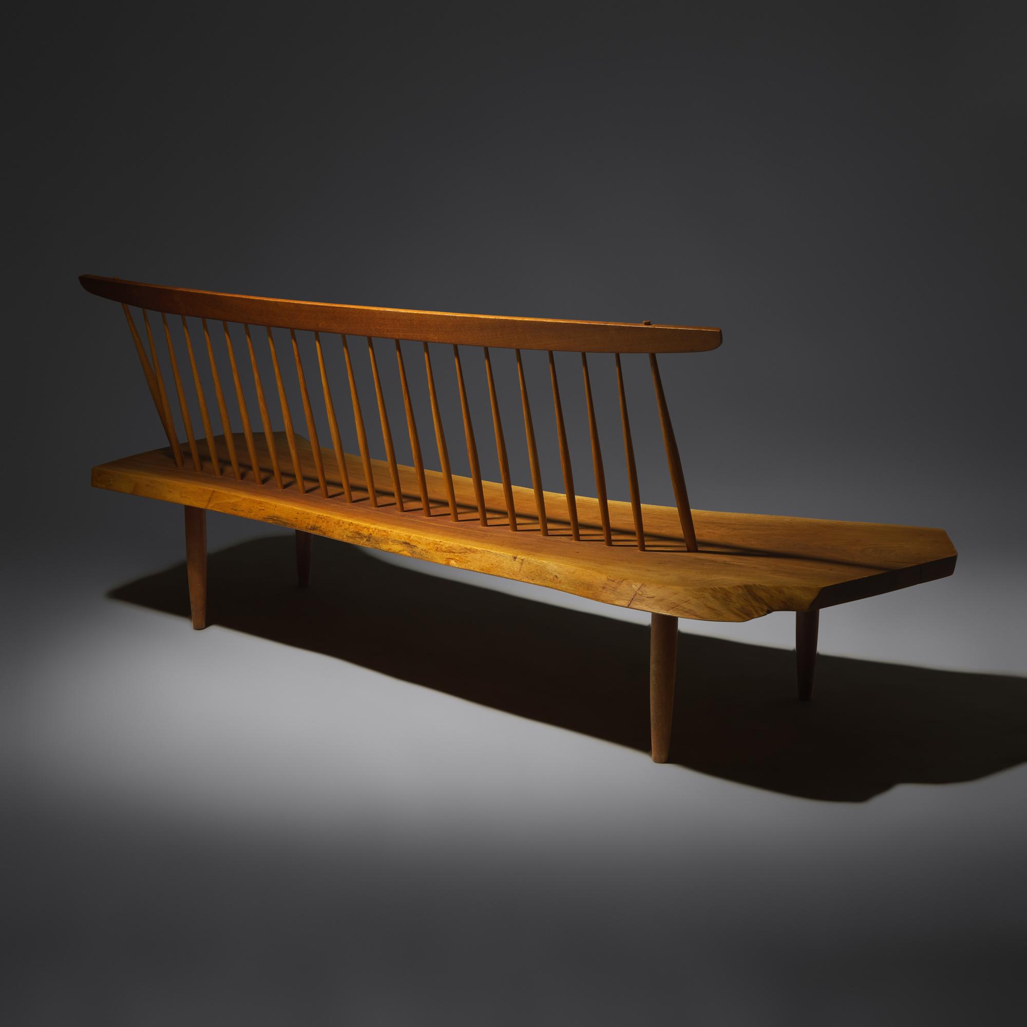 Conoid bench, 1982 with two butterfly joints