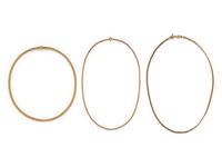 COLLECTION OF YELLOW GOLD CHAINS