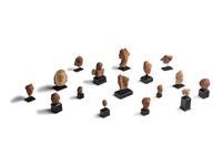 Sixteen Greco-Roman Terracotta Heads and Figures