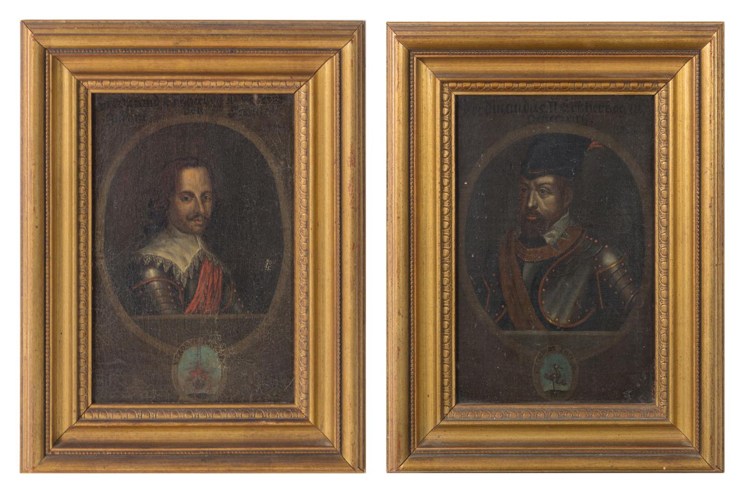 Continental School, (17th century), Portrait of Ferdinand II and Ferdinand III (two works)