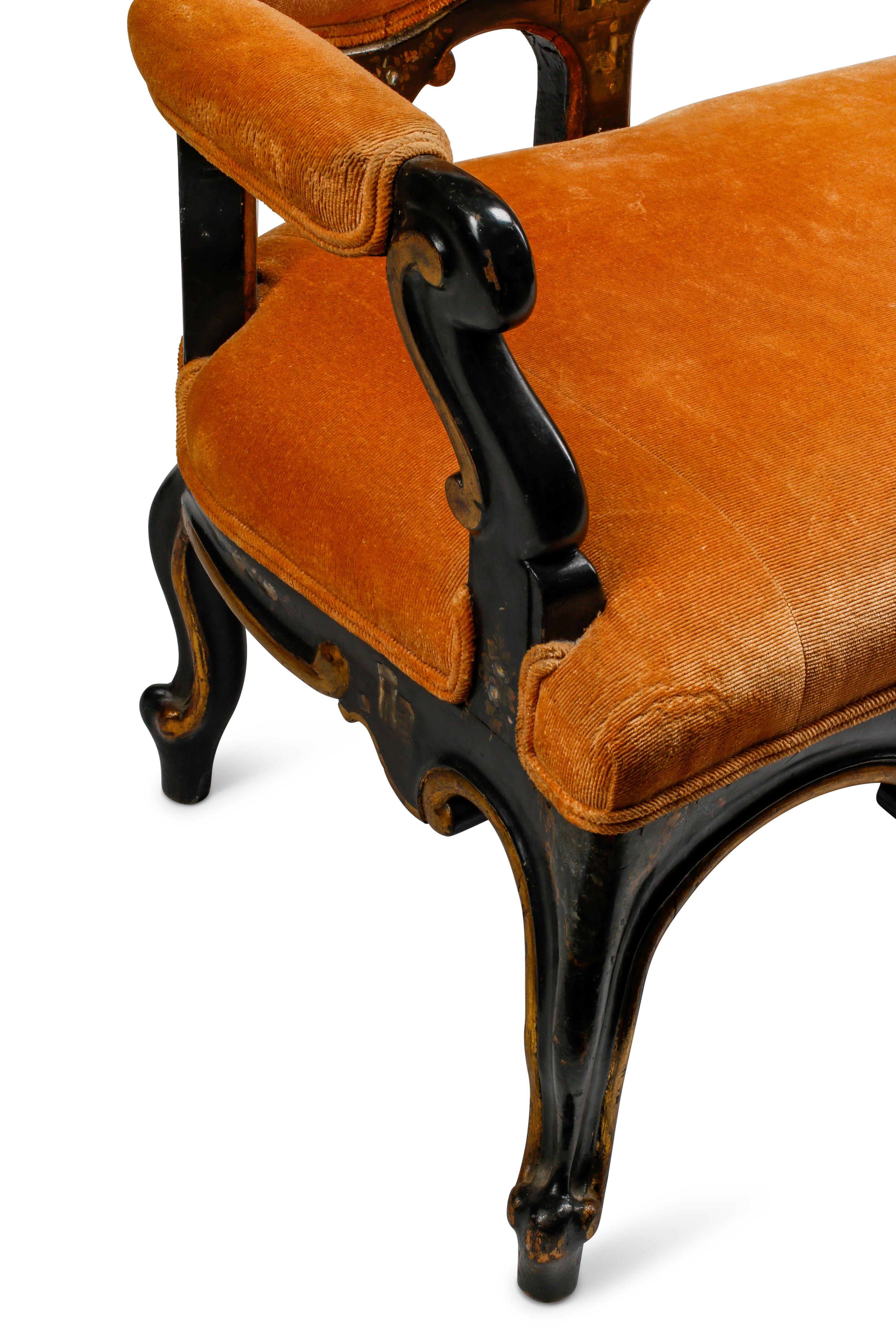 An English Chinoiserie-Decorated Settee