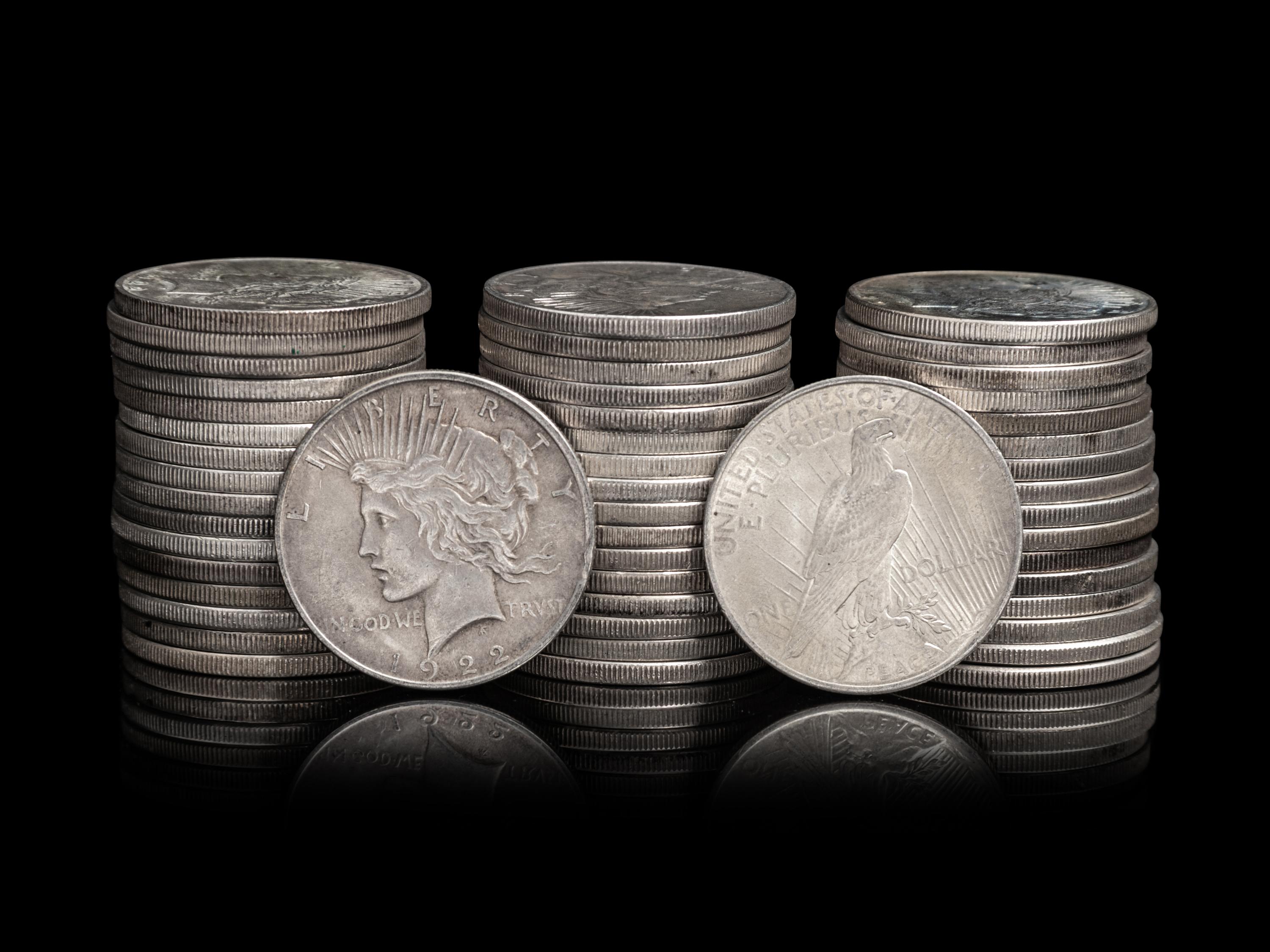 Fifty Peace $1 Coins