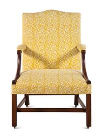 A George III Mahogany Library Chair