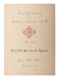 [CIVIL WAR - MASSACHUSETTS]. A group of regimental histories and adjutant general reports, comprising: