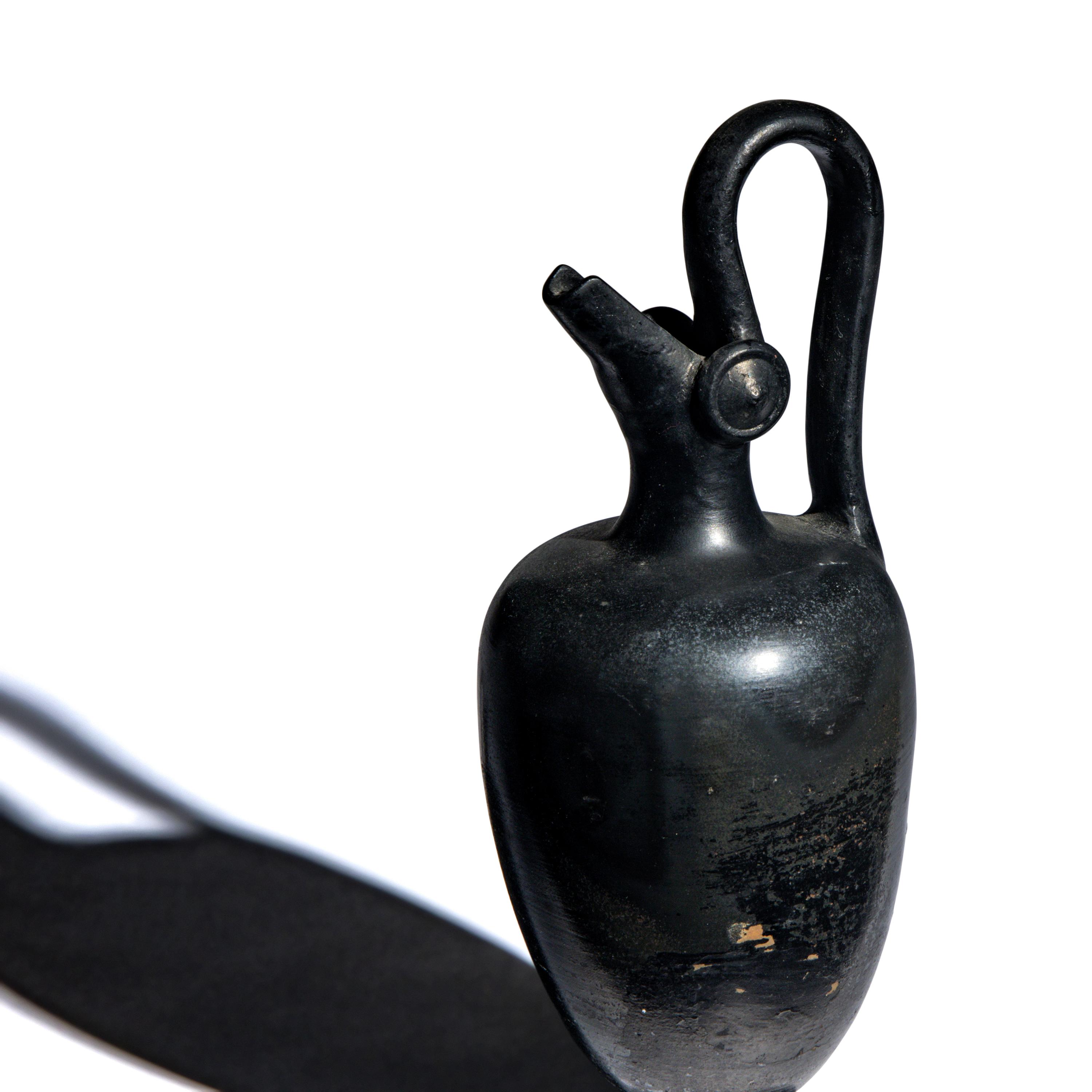 An Attic Black-Glazed Oinochoe
