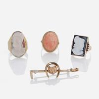 A Miscellaneous Collection of Gold Jewelry