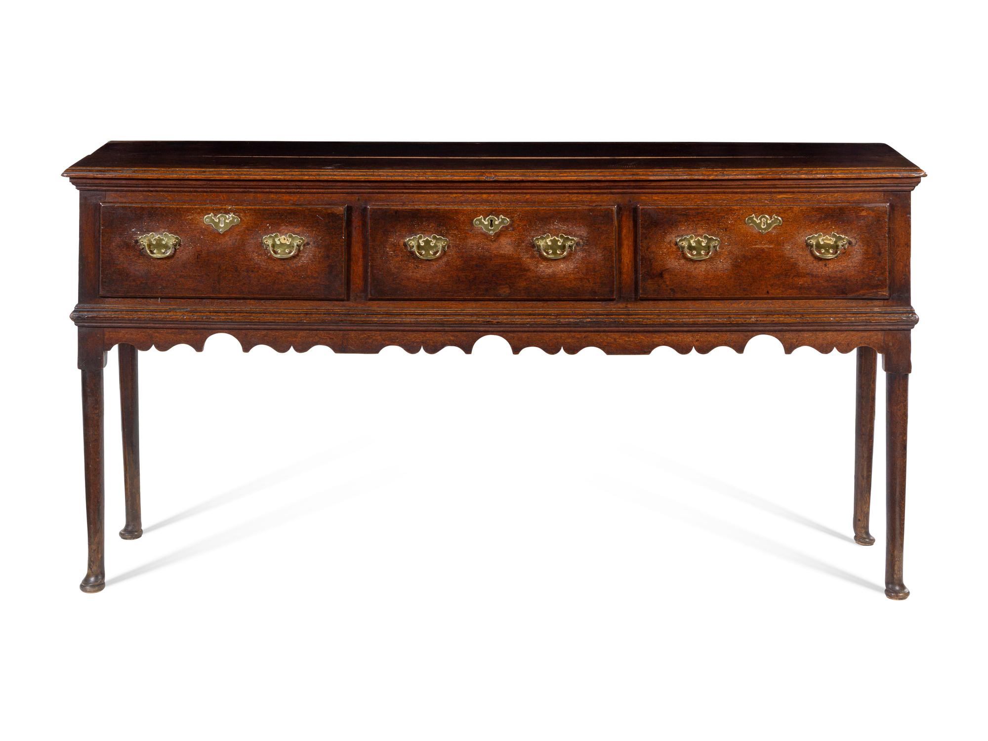 A George III Oak Welsh Sideboard