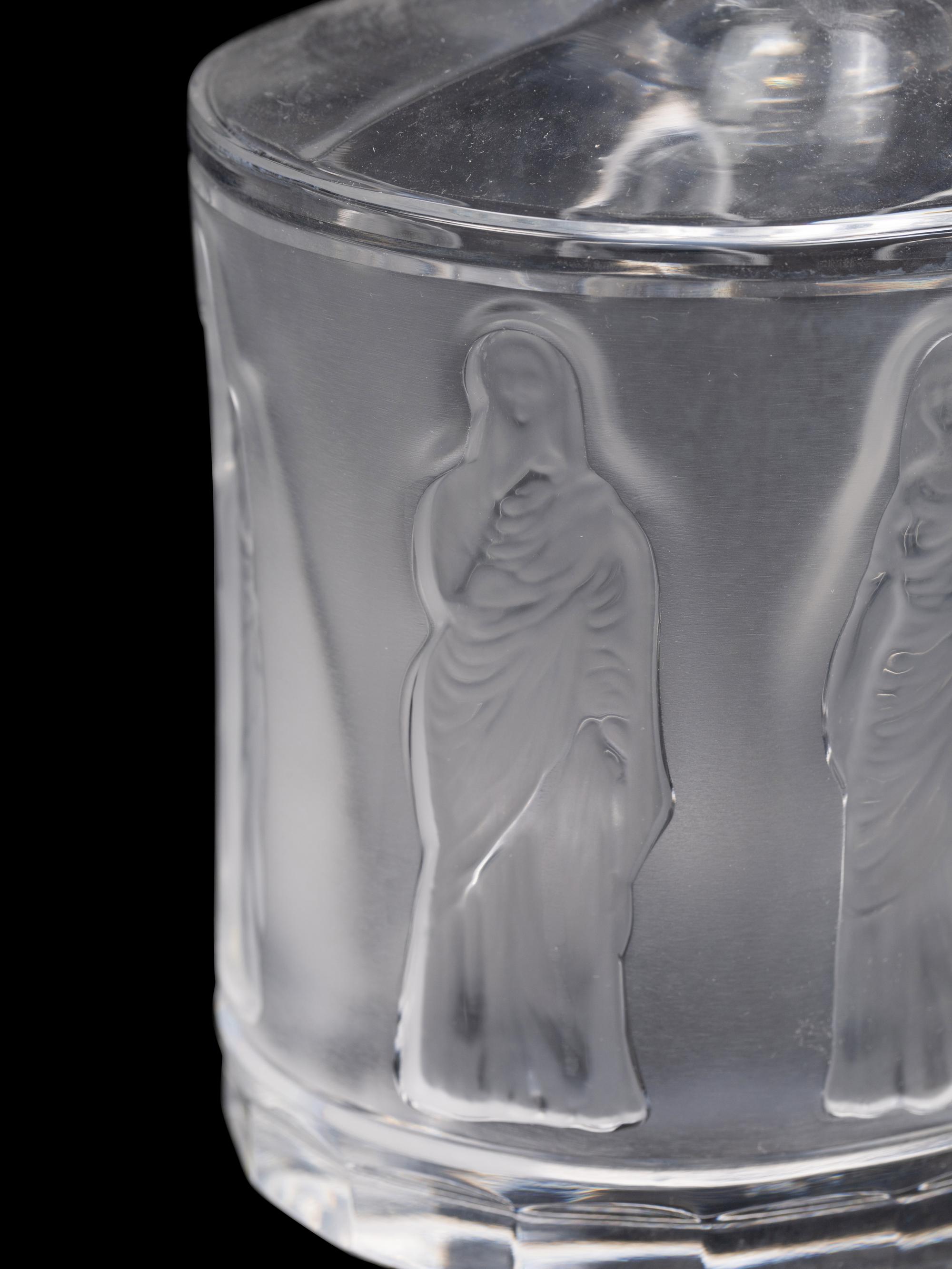 A Lalique Femmes Antiques Decanter and Twelve Glasses