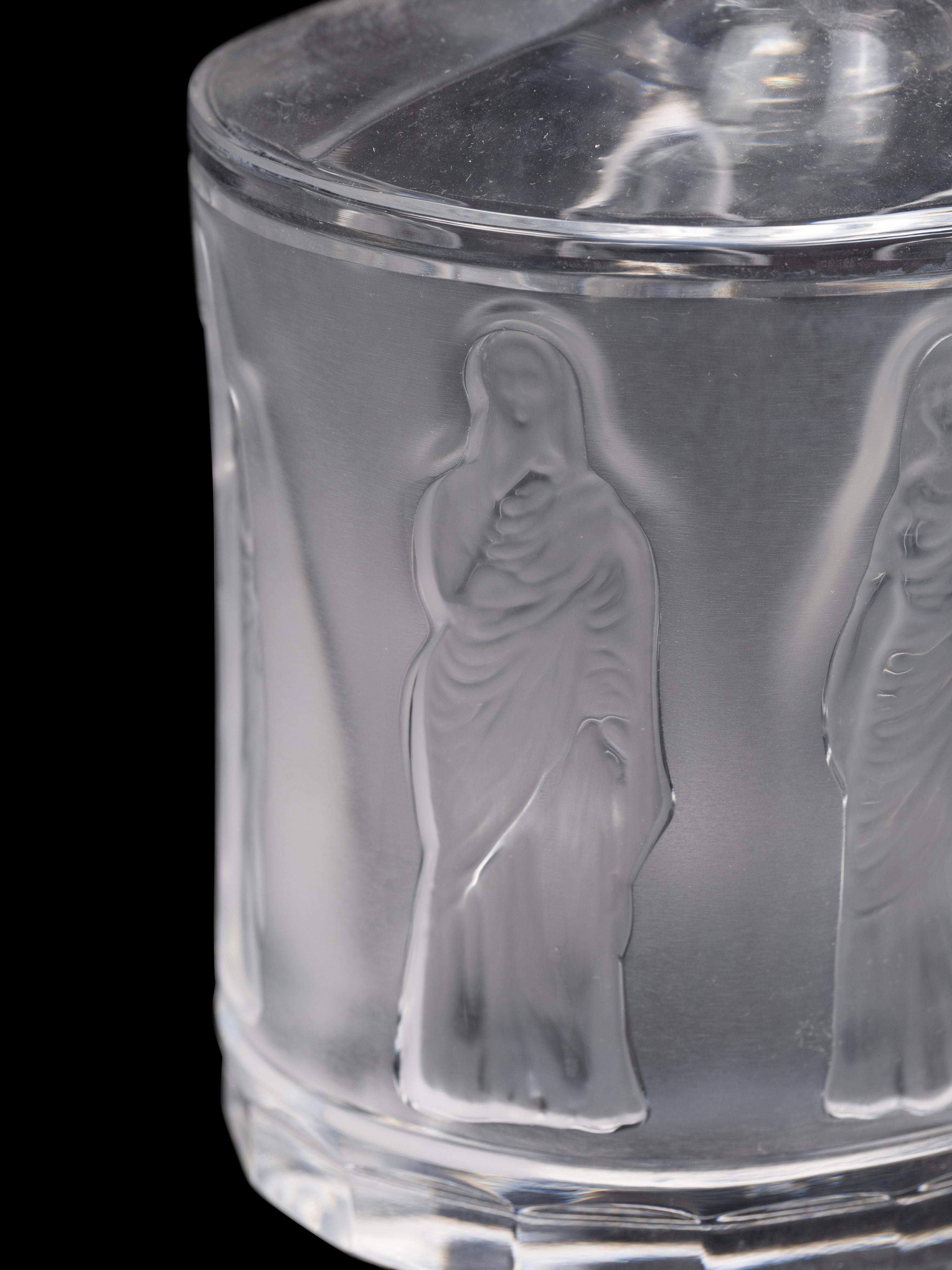 A Lalique Femmes Antiques Decanter and Twelve Glasses