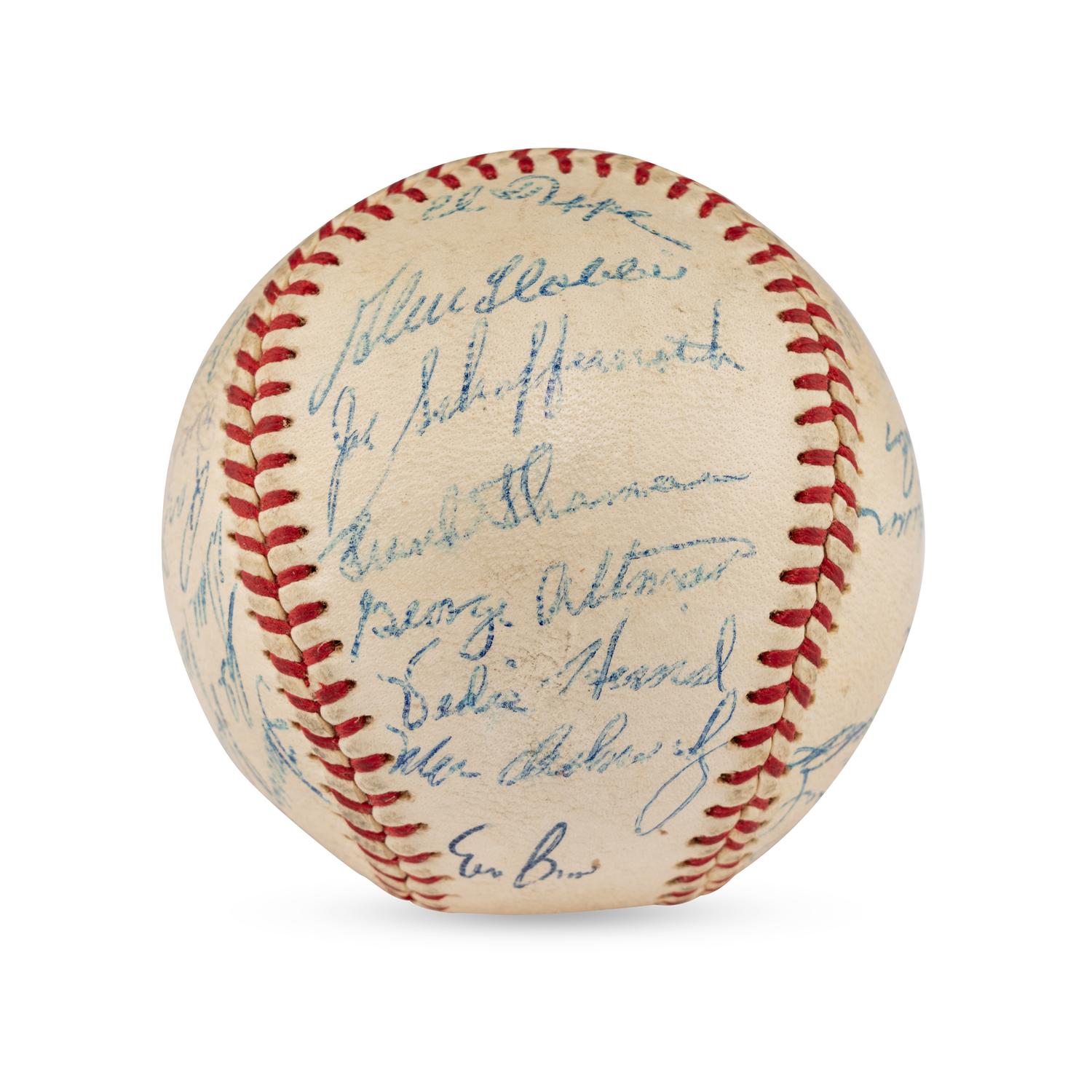 A 1960 Chicago Cubs Team Signed Autograph Baseball