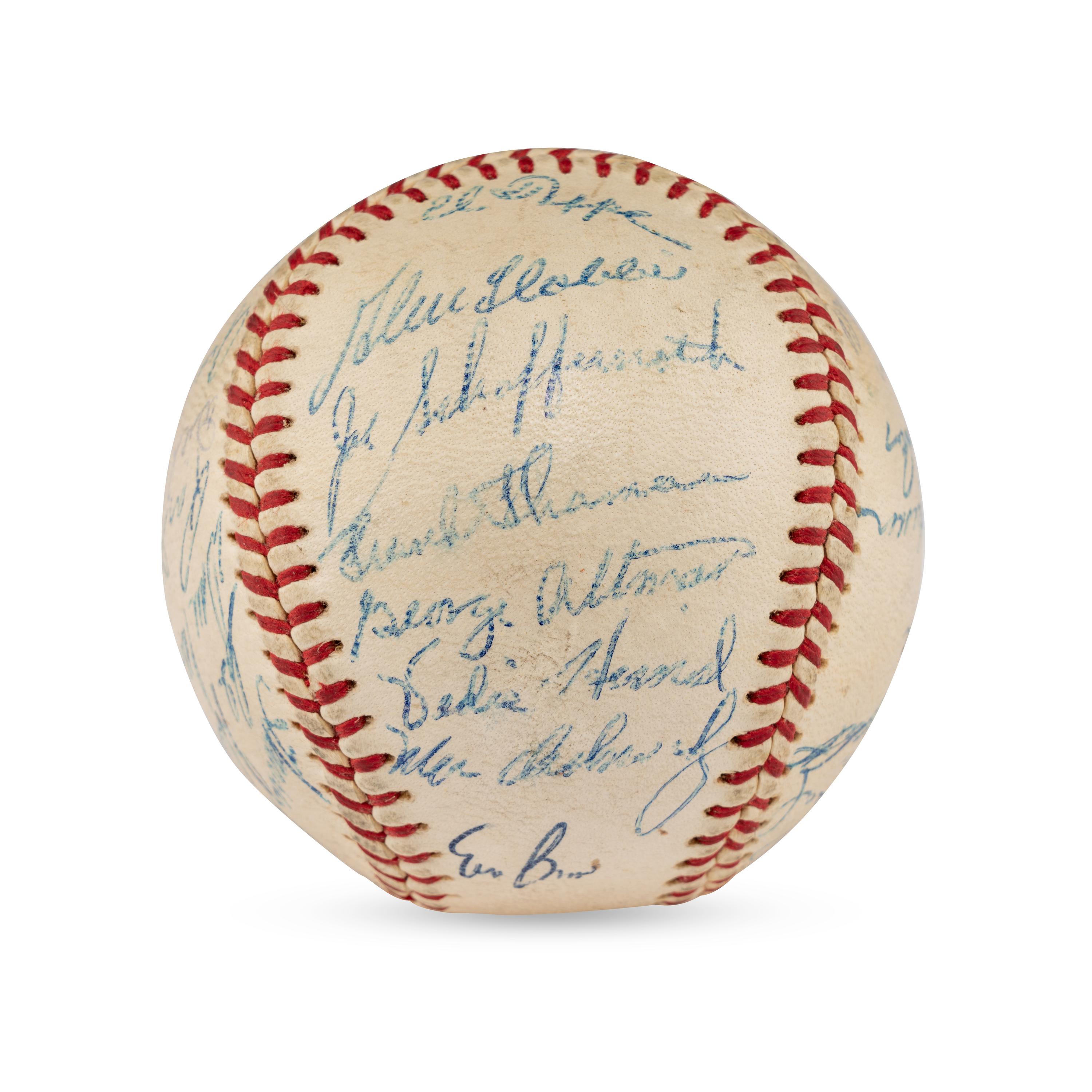 A 1960 Chicago Cubs Team Signed Autograph Baseball