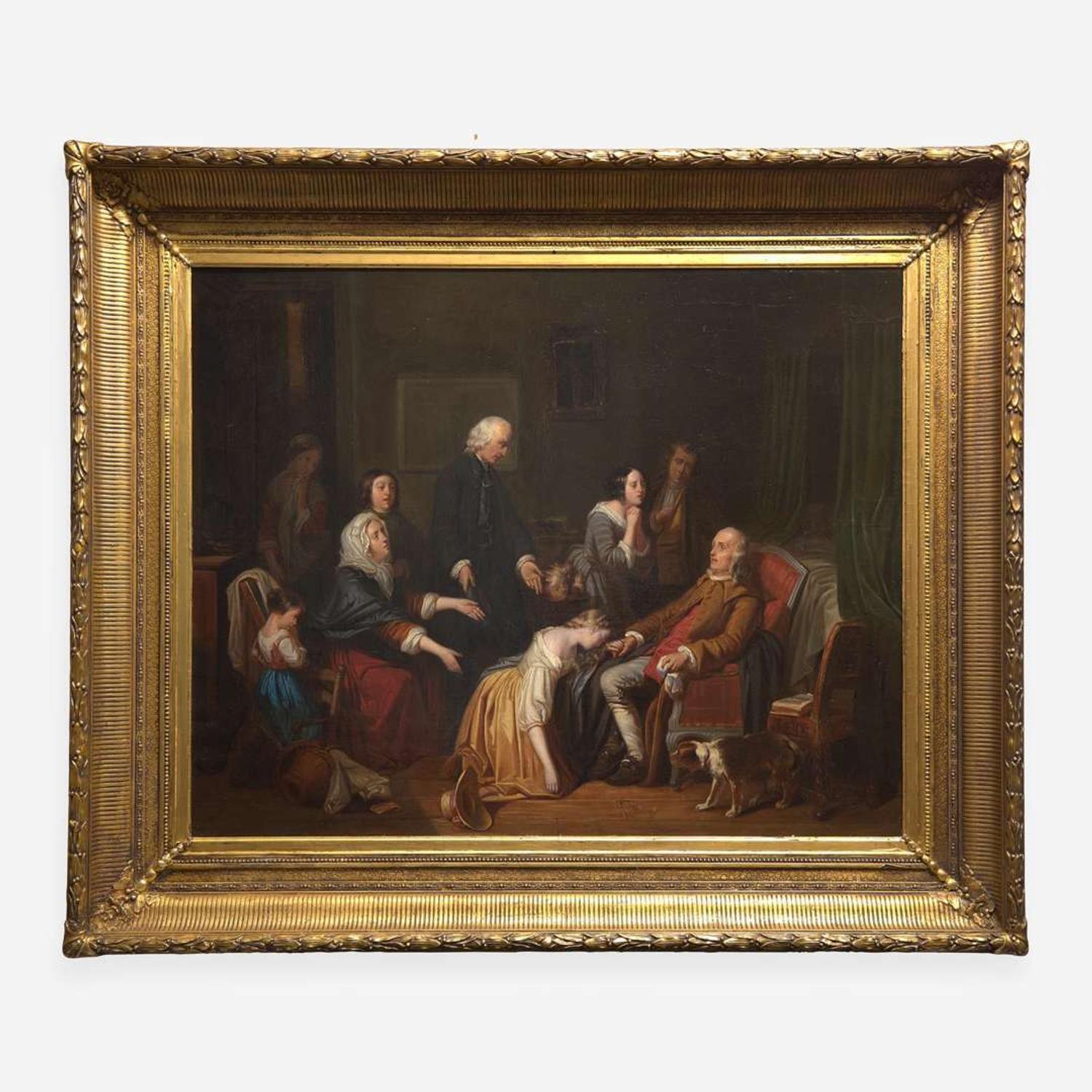 Manner of Junius Brutus Stearns (1810-1885) Benjamin Franklin (1706-1790) on His Deathbed