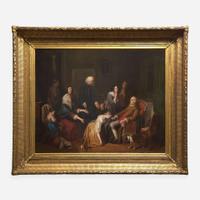 Manner of Junius Brutus Stearns (1810-1885) Benjamin Franklin (1706-1790) on His Deathbed