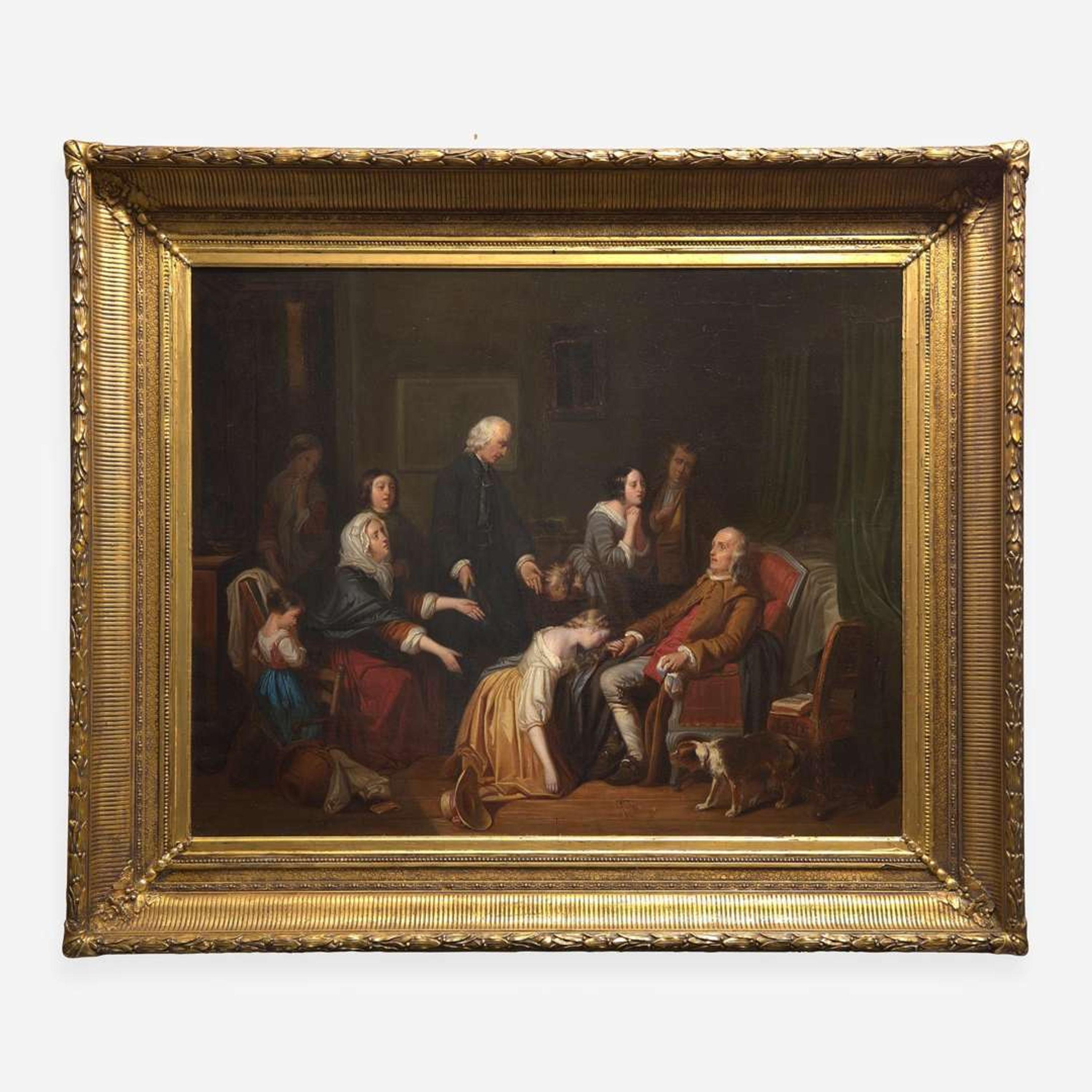 Manner of Junius Brutus Stearns (1810-1885) Benjamin Franklin (1706-1790) on His Deathbed