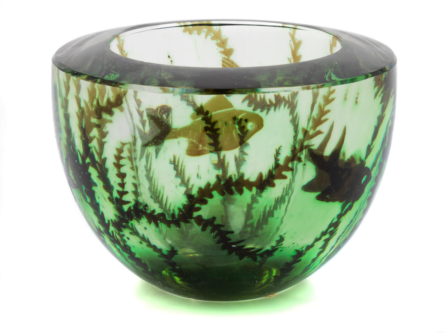 Edward Hald, (Swedish, 1883-1980), Graal Bowl Orrefors, Sweden