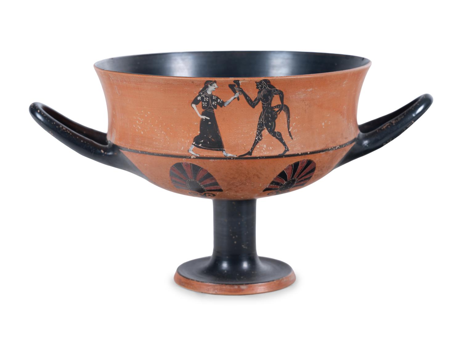 A Greek Style Black-Figured Kantharos