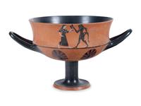 A Greek Style Black-Figured Kantharos