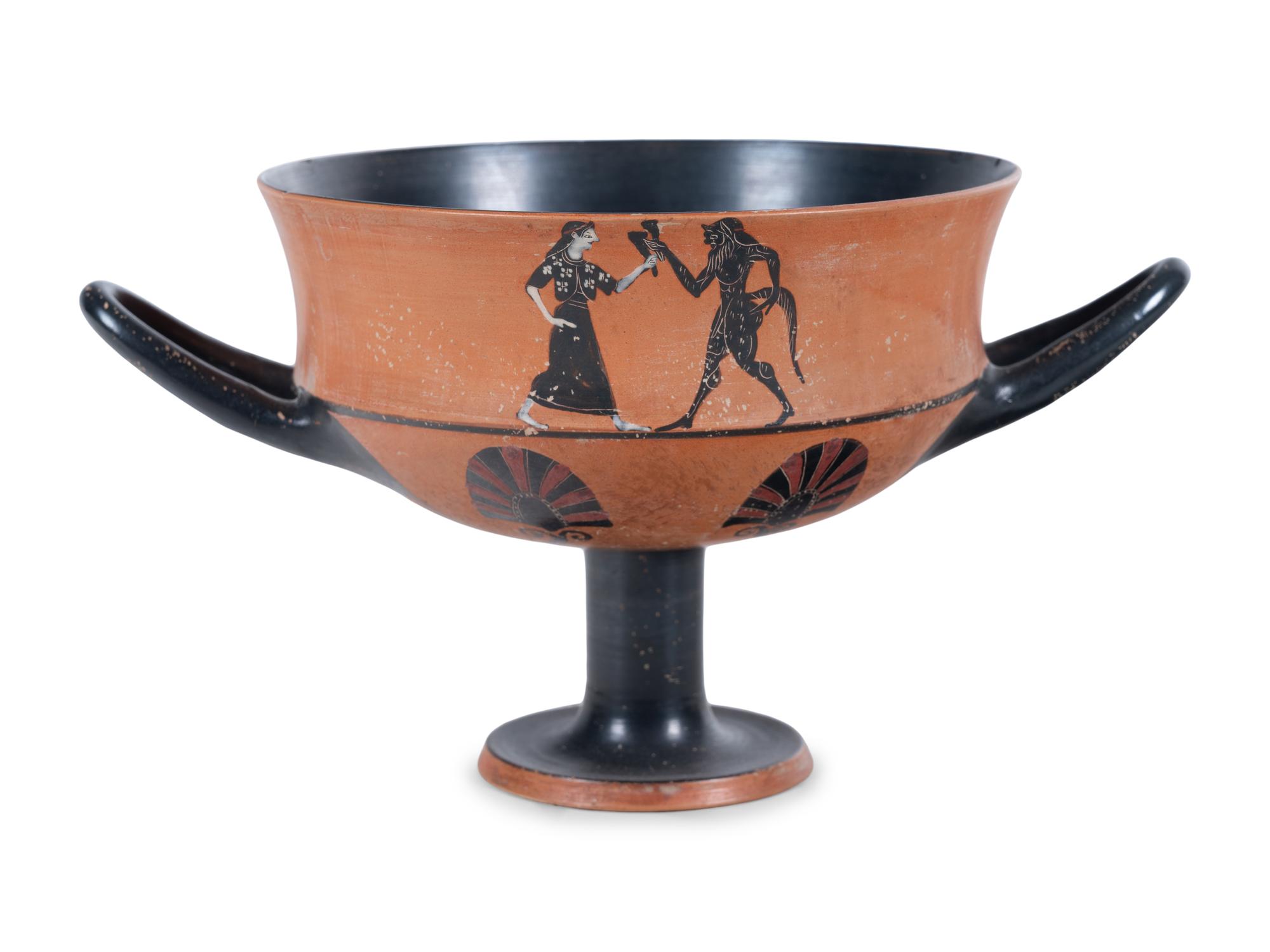 A Greek Style Black-Figured Kantharos