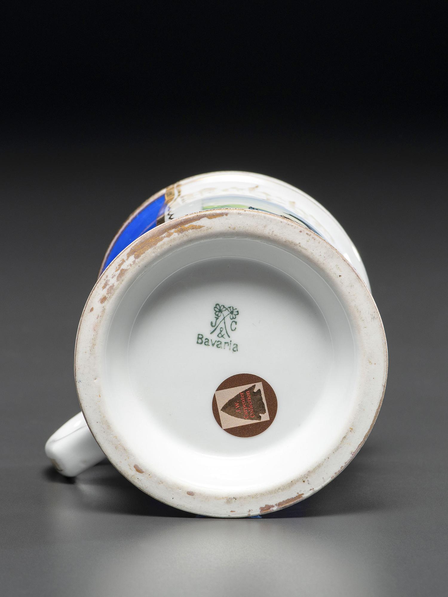 A Quarryman's Porcelain Occupational Shaving Mug Belonging to Ralph DeMagistris