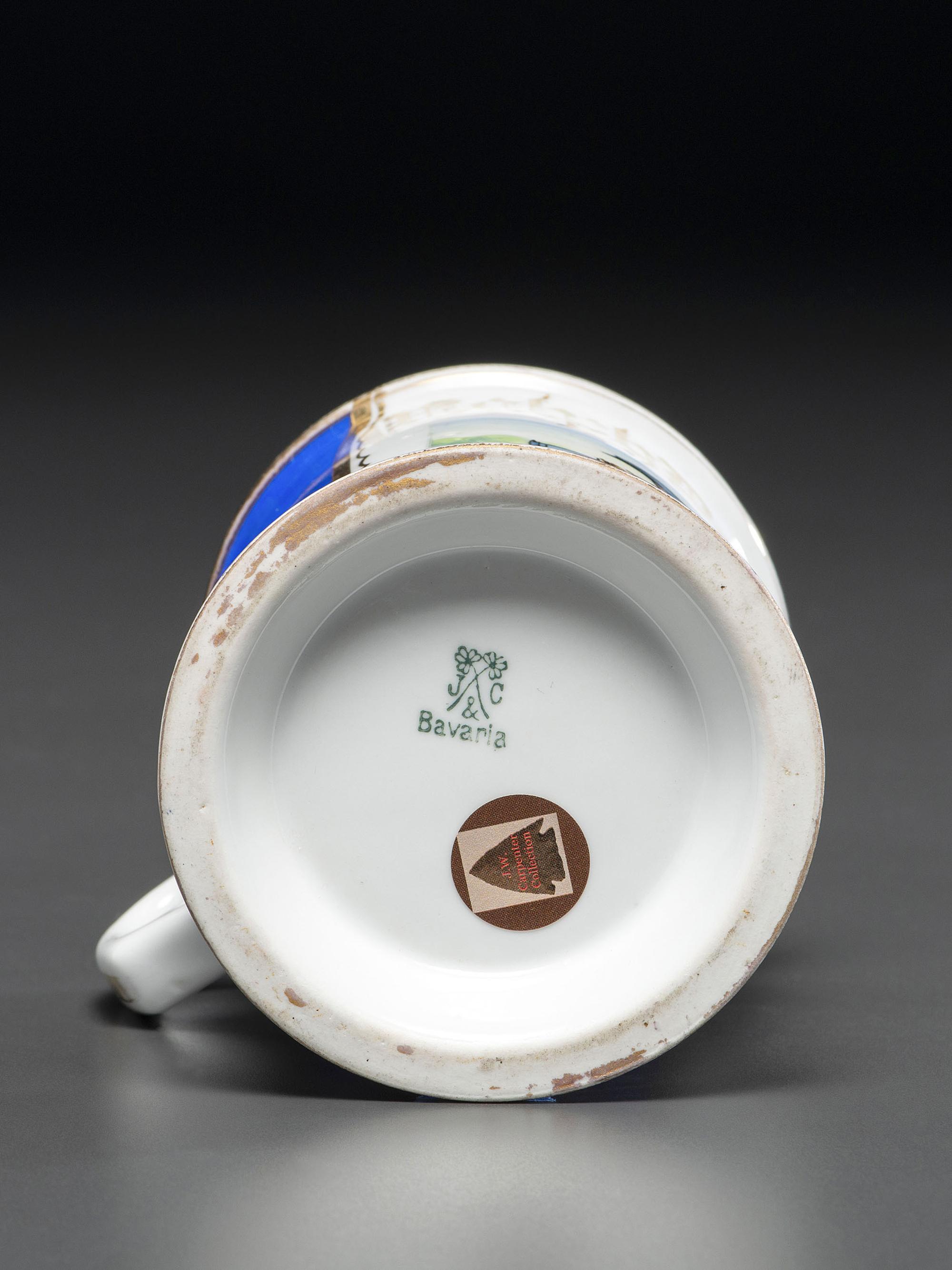 A Quarryman's Porcelain Occupational Shaving Mug Belonging to Ralph DeMagistris