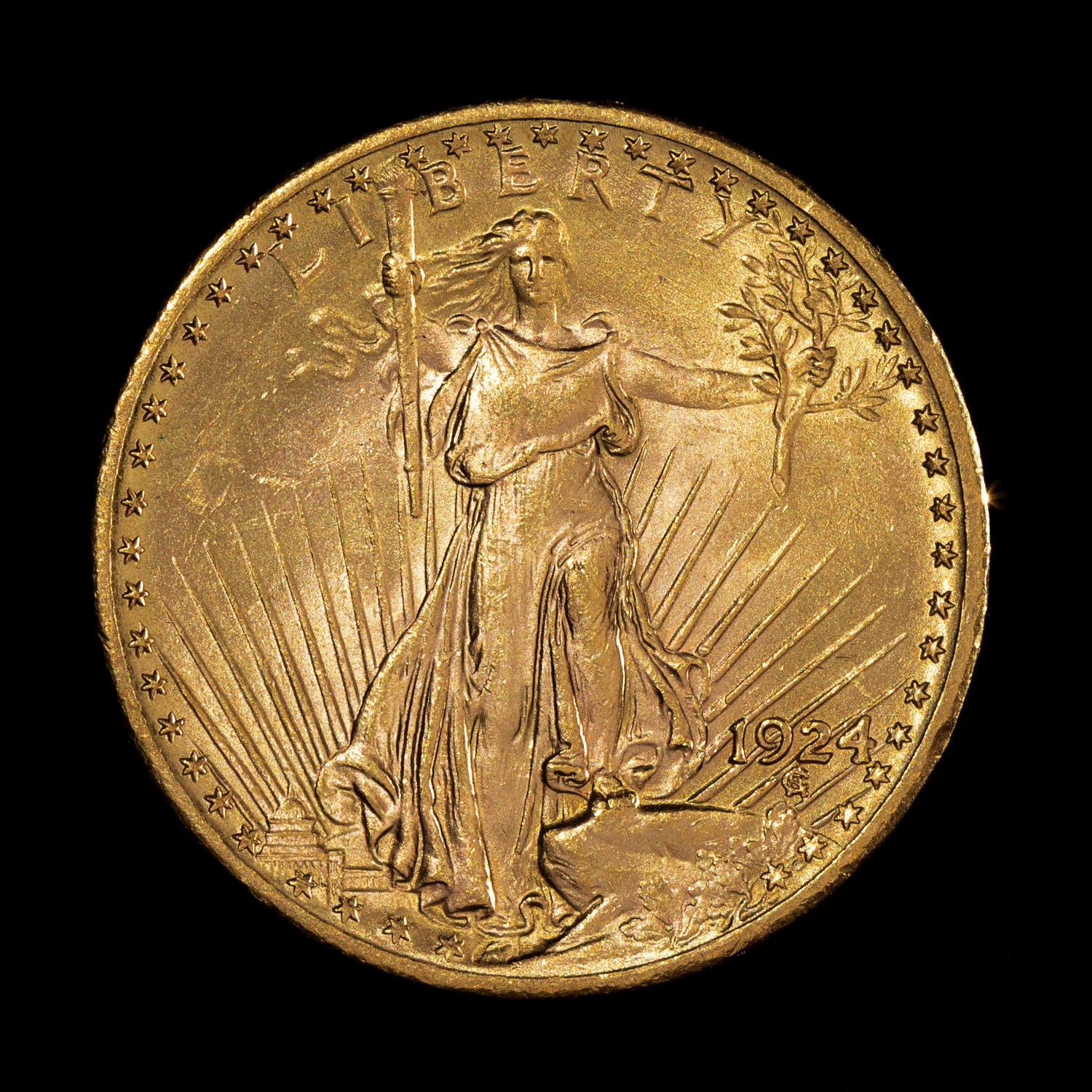 A United States 1924 Saint-Gaudens $20 Gold Coin