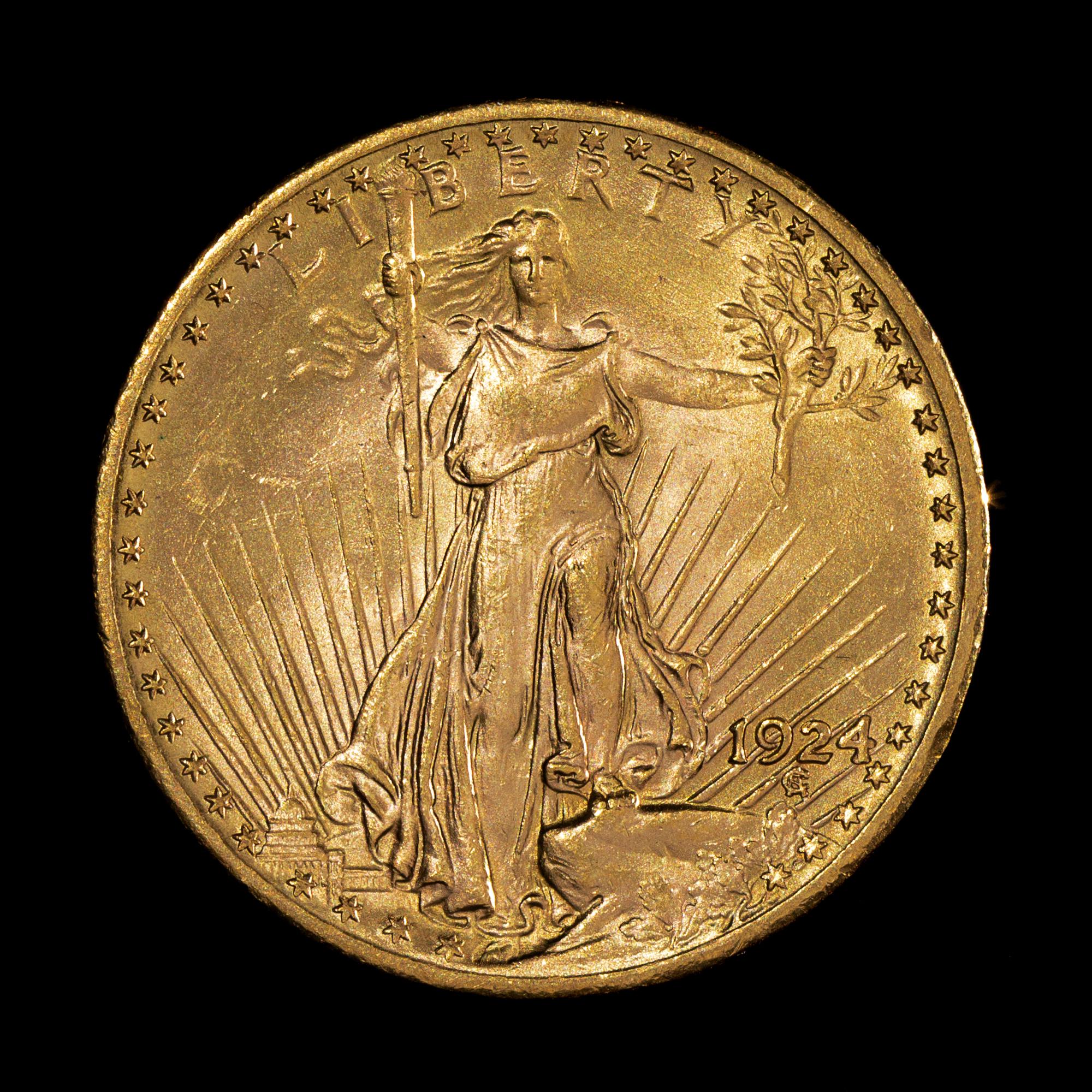 A United States 1924 Saint-Gaudens $20 Gold Coin