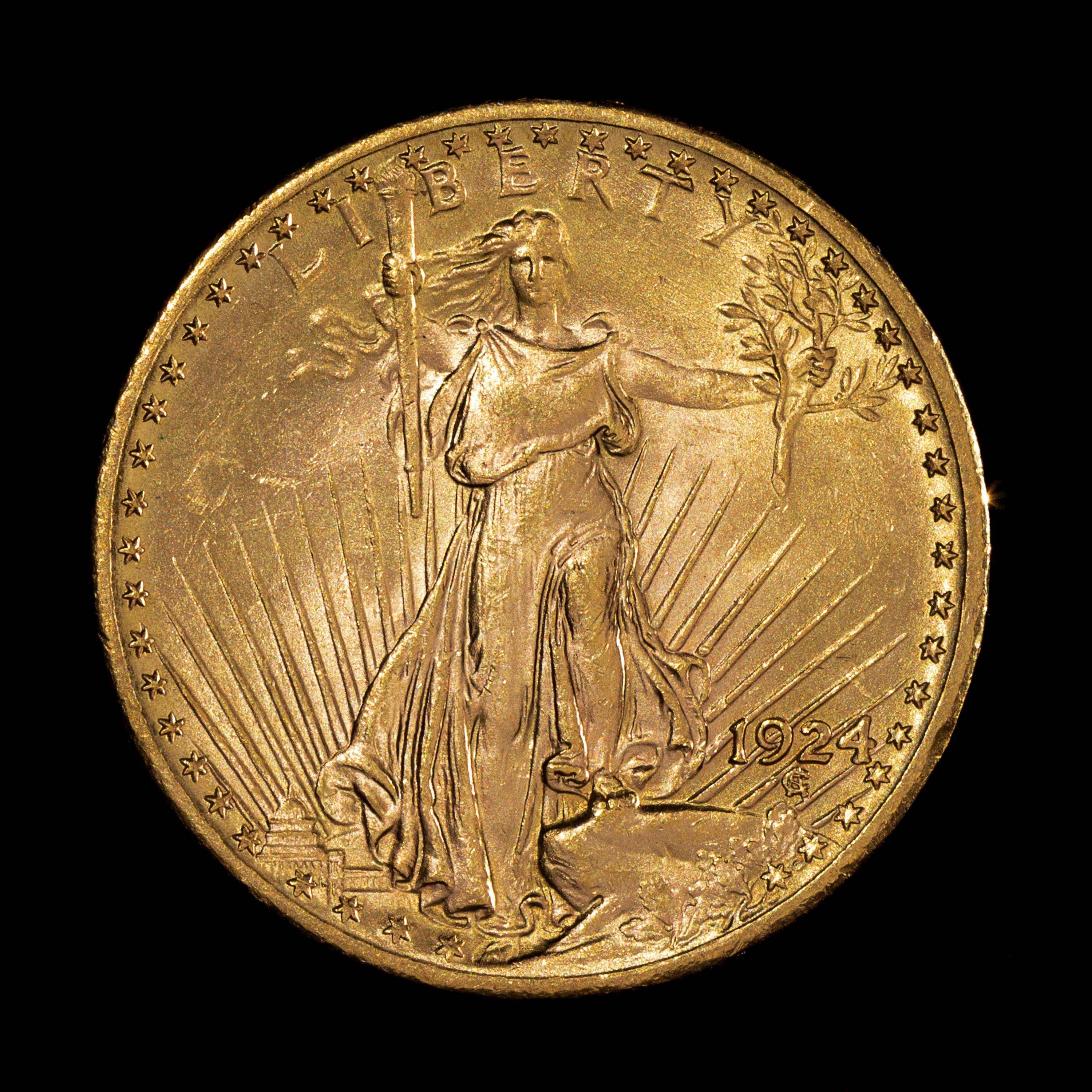 A United States 1924 Saint-Gaudens $20 Gold Coin