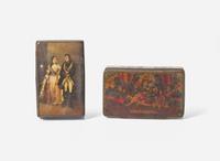 A collection of six assorted snuff boxes, 19th century