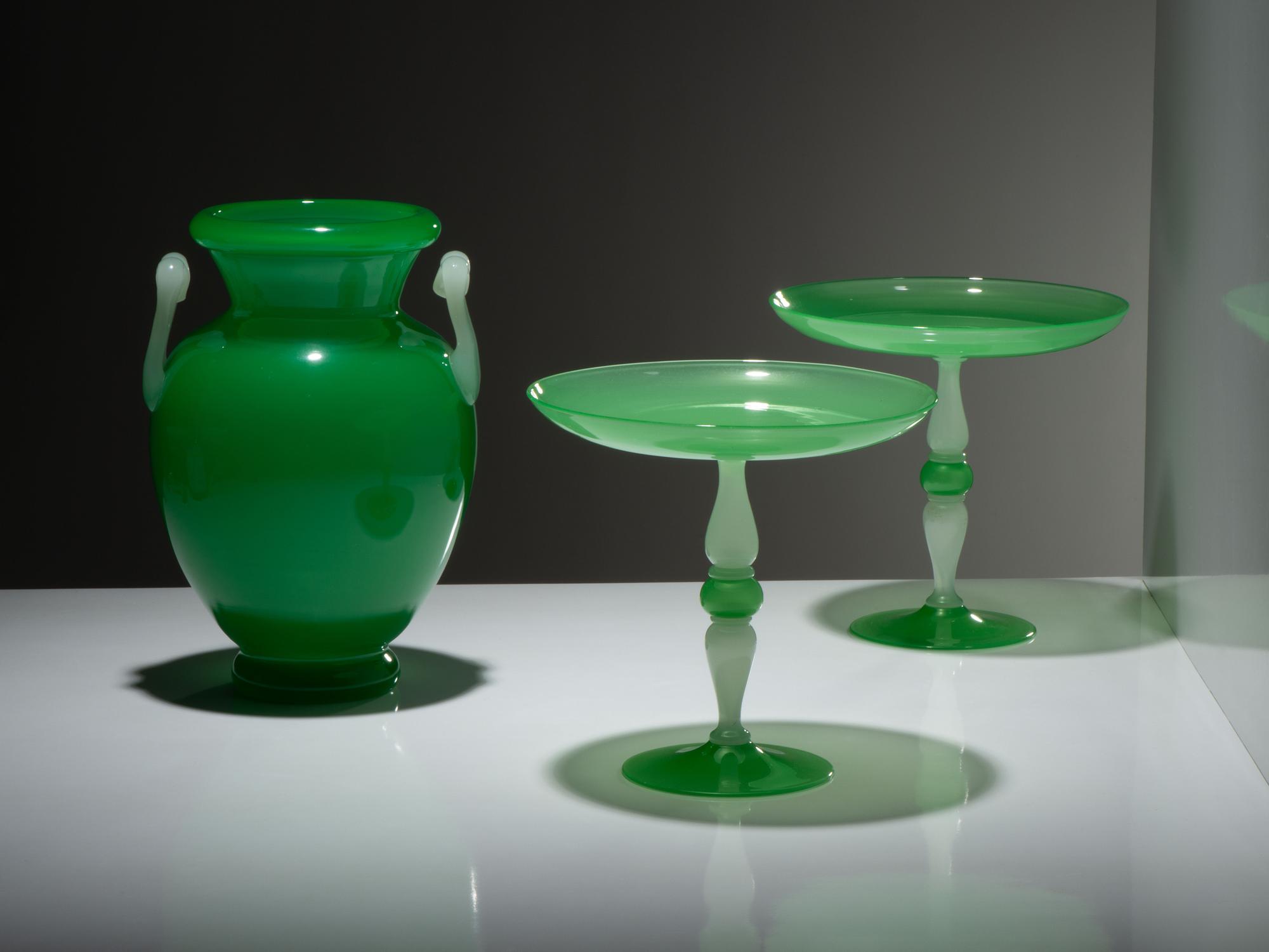 Pair of Compotes and Vase