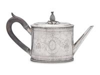 A Silver Teapot, Ephraim Brasher (1744-c. 1810), New York, NY, Circa 1780