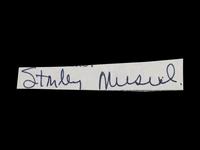 A Group of 10 Stan Musial Signed Autograph Cuts from The Collection of Stan Musial,