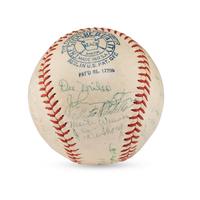 A 1936 Washington Senators Team Signed Autograph Baseball Featuring Bucky Harris (JSA Letter of Authenticity),