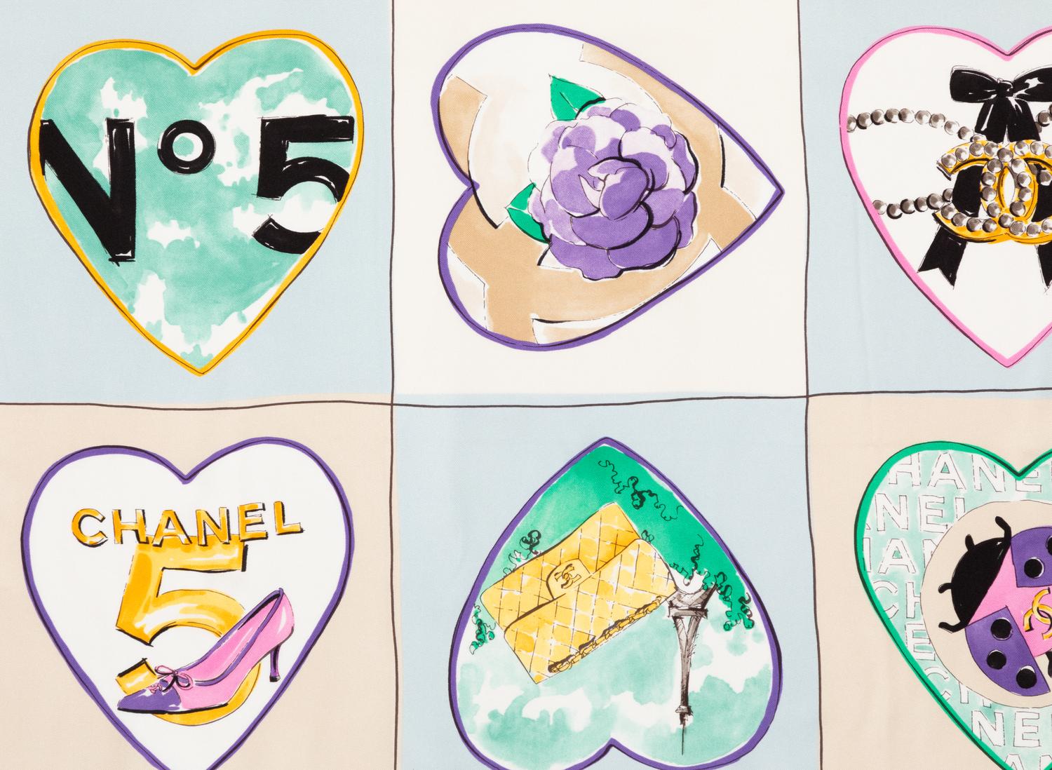Chanel Silk Scarf, 1980-90s