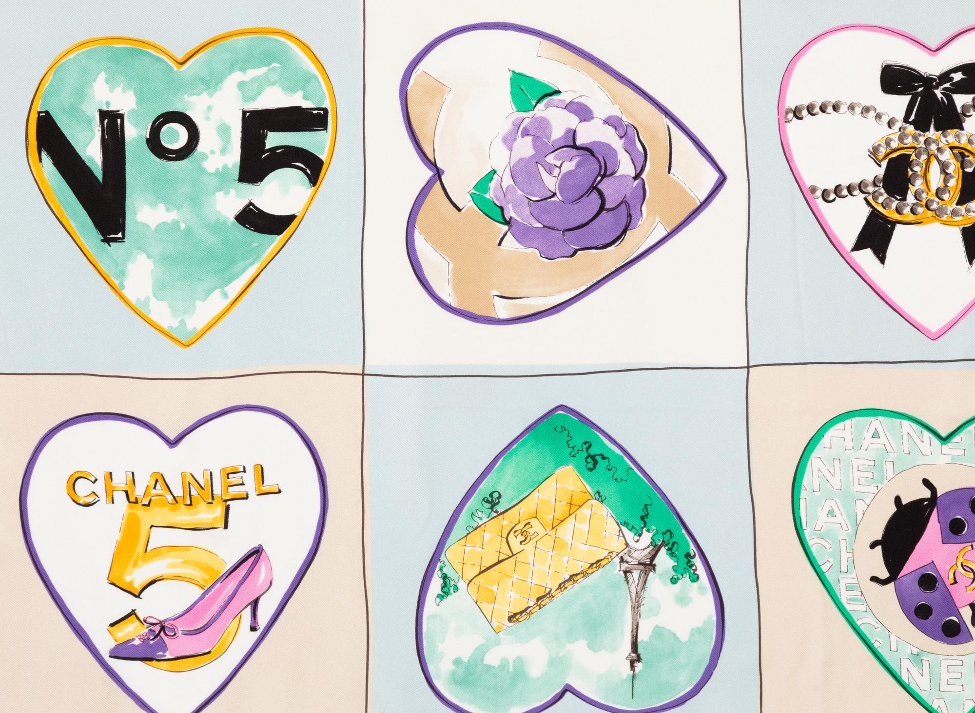 Chanel Silk Scarf, 1980-90s