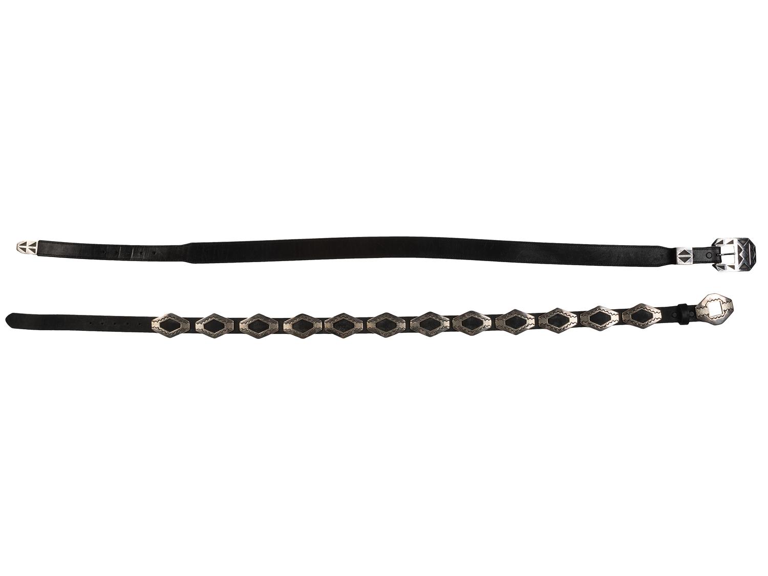 Southwestern-style Sterling Silver Cast Concha Belt and Ranger Set