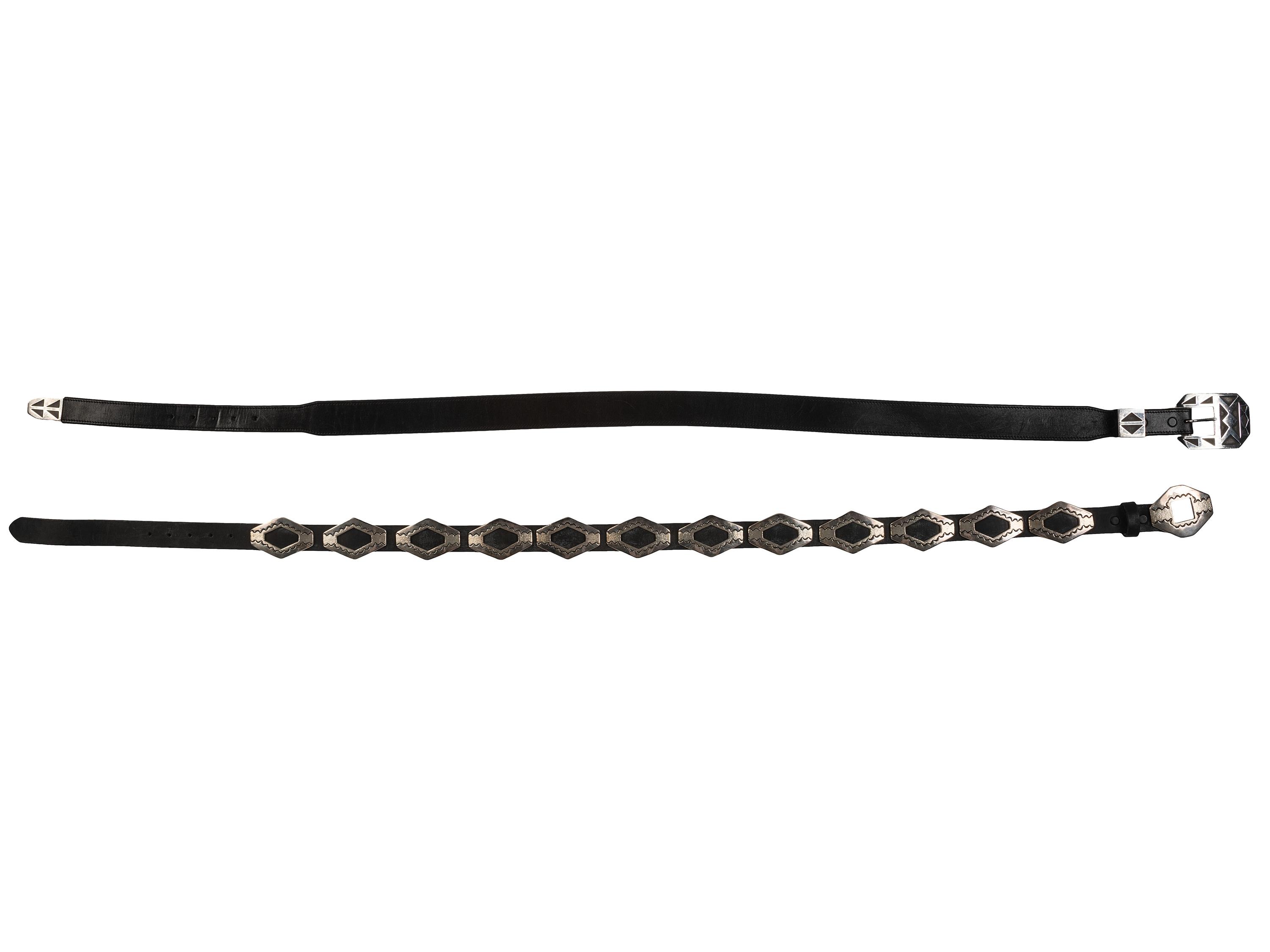 Southwestern-style Sterling Silver Cast Concha Belt and Ranger Set