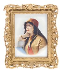 A Berlin (K.P.M.) Porcelain Plaque Height 8 1/2 x width 6 1/4 inches. — LATE 19TH/EARLY 20TH CENTURY