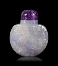 A Lavender Jadeite Snuff Bottle