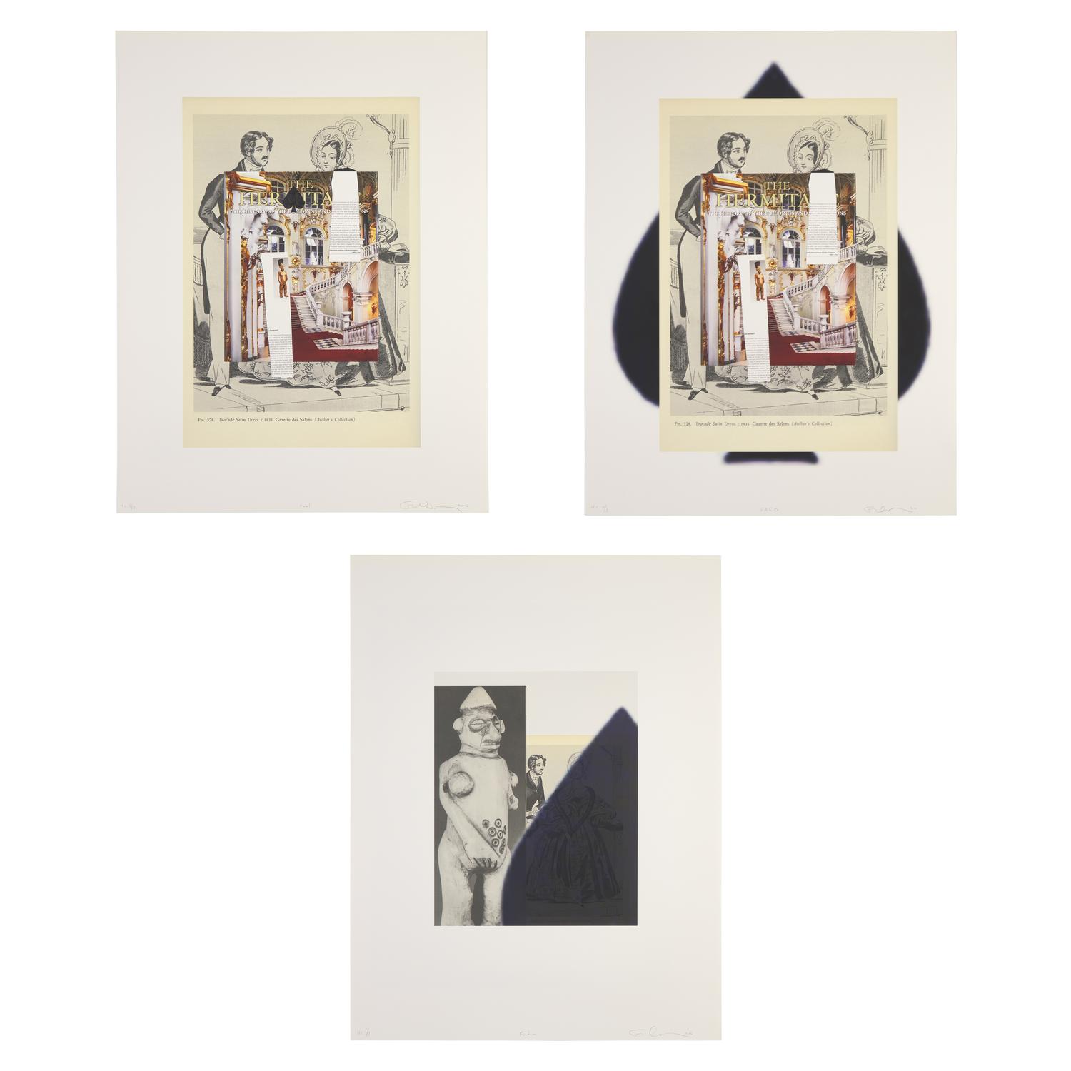 Fred Wilson (American, b. 1954) — The Queen of Spades Suite (the complete set of three), 2016