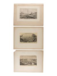 [CHICAGO]. A group of engravings and prints of Chicago and other areas of Illinois.