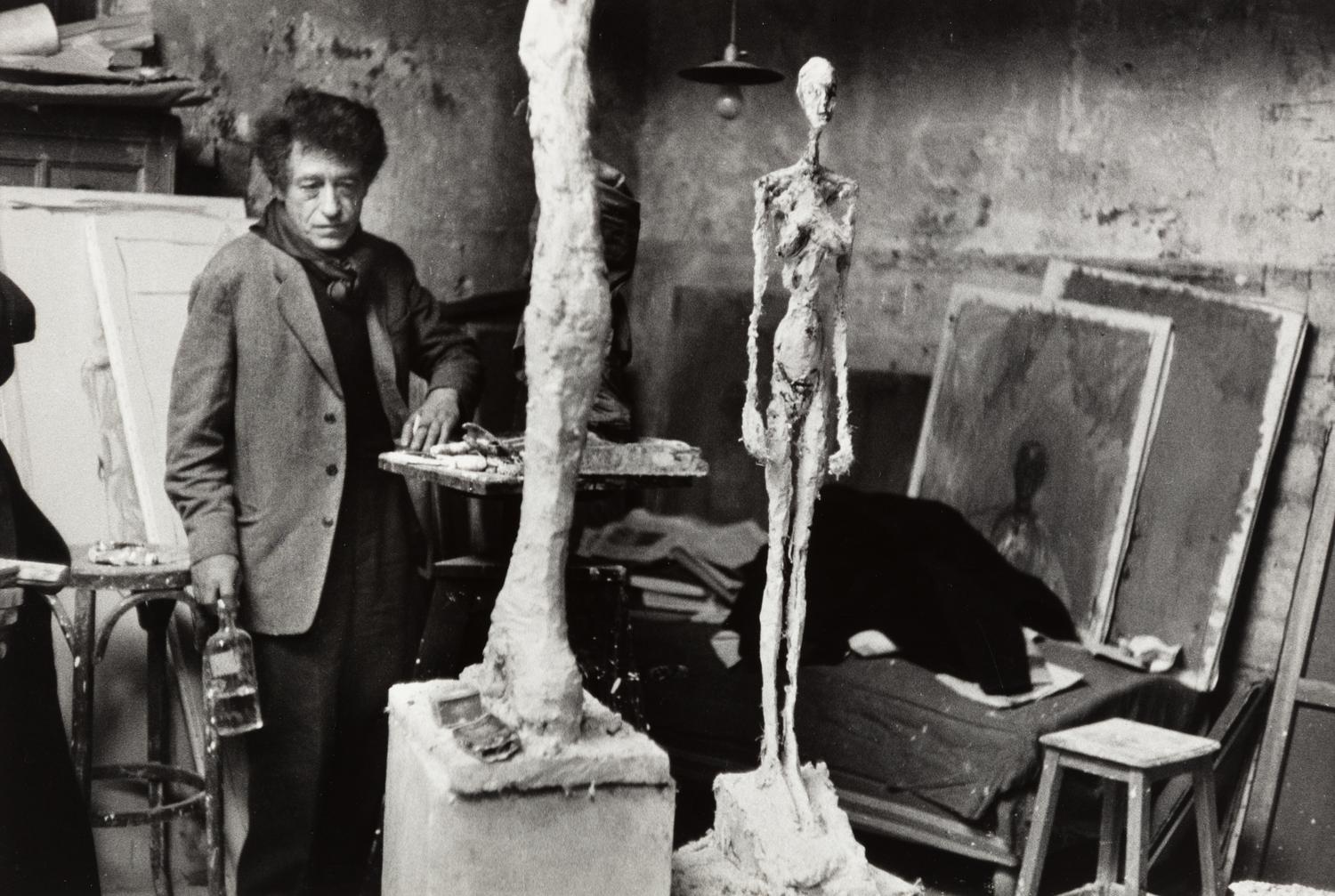 Inge Morath (1923-2002) Giacometti in His Studio in Paris, France 1958