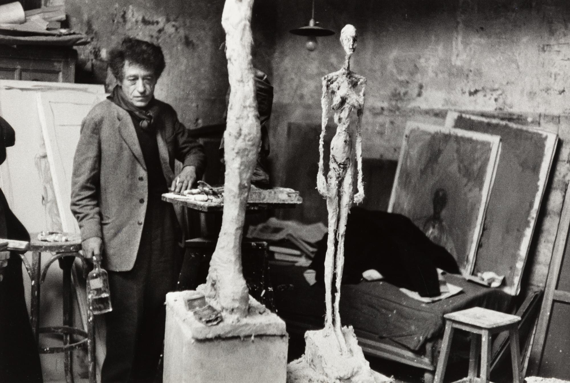 Inge Morath (1923-2002) Giacometti in His Studio in Paris, France 1958