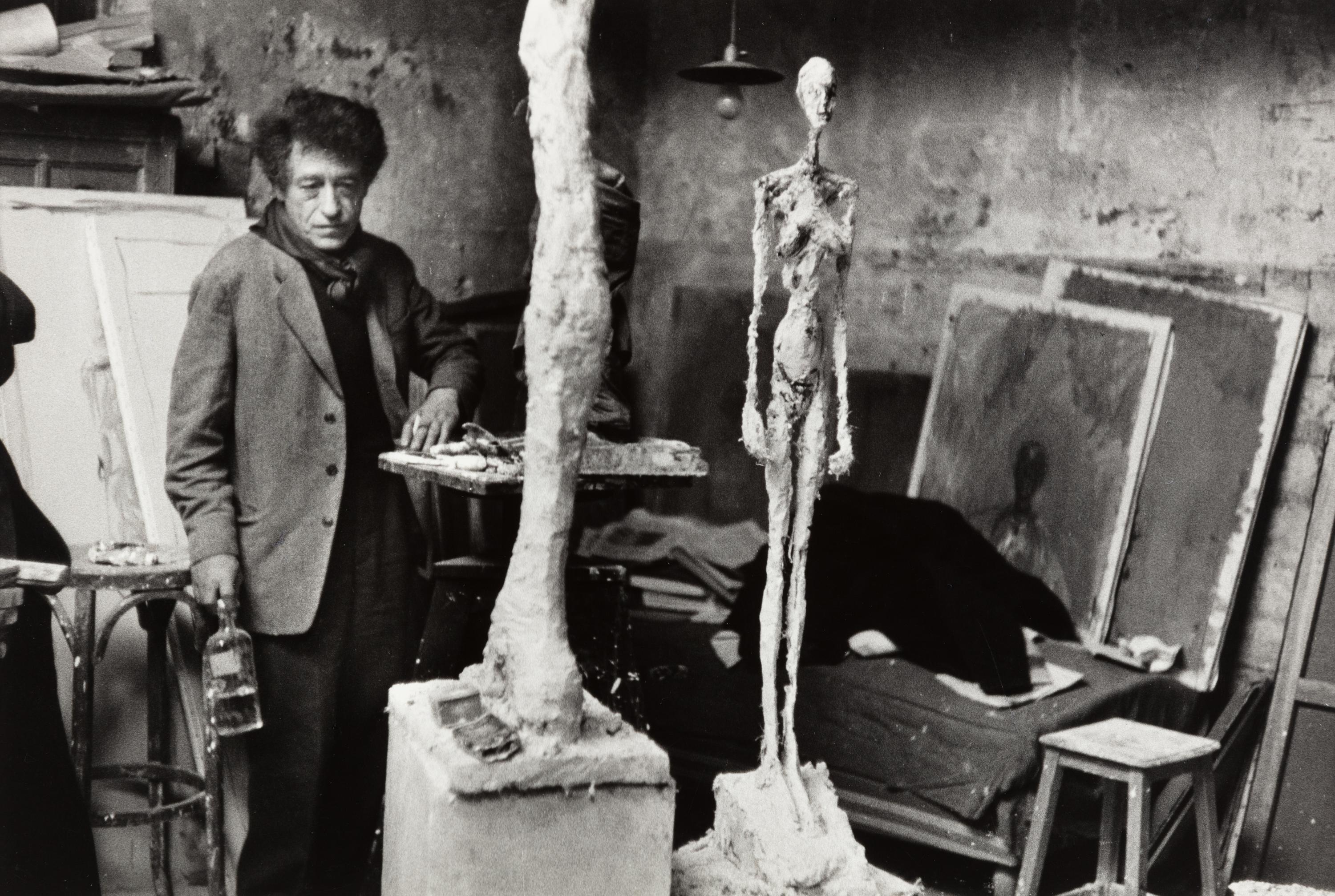 Inge Morath (1923-2002) Giacometti in His Studio in Paris, France 1958