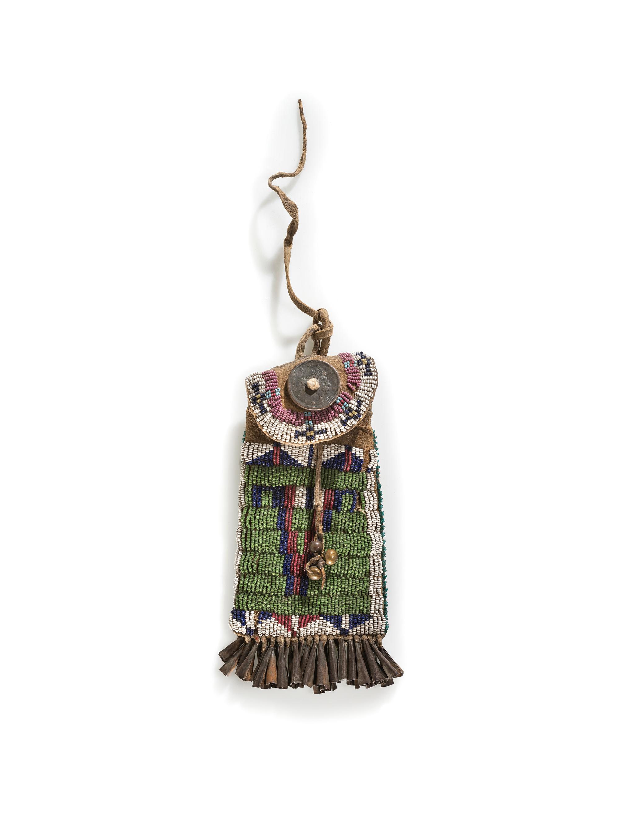 Southern Plains Beaded Hide Strike-a-Light Bag