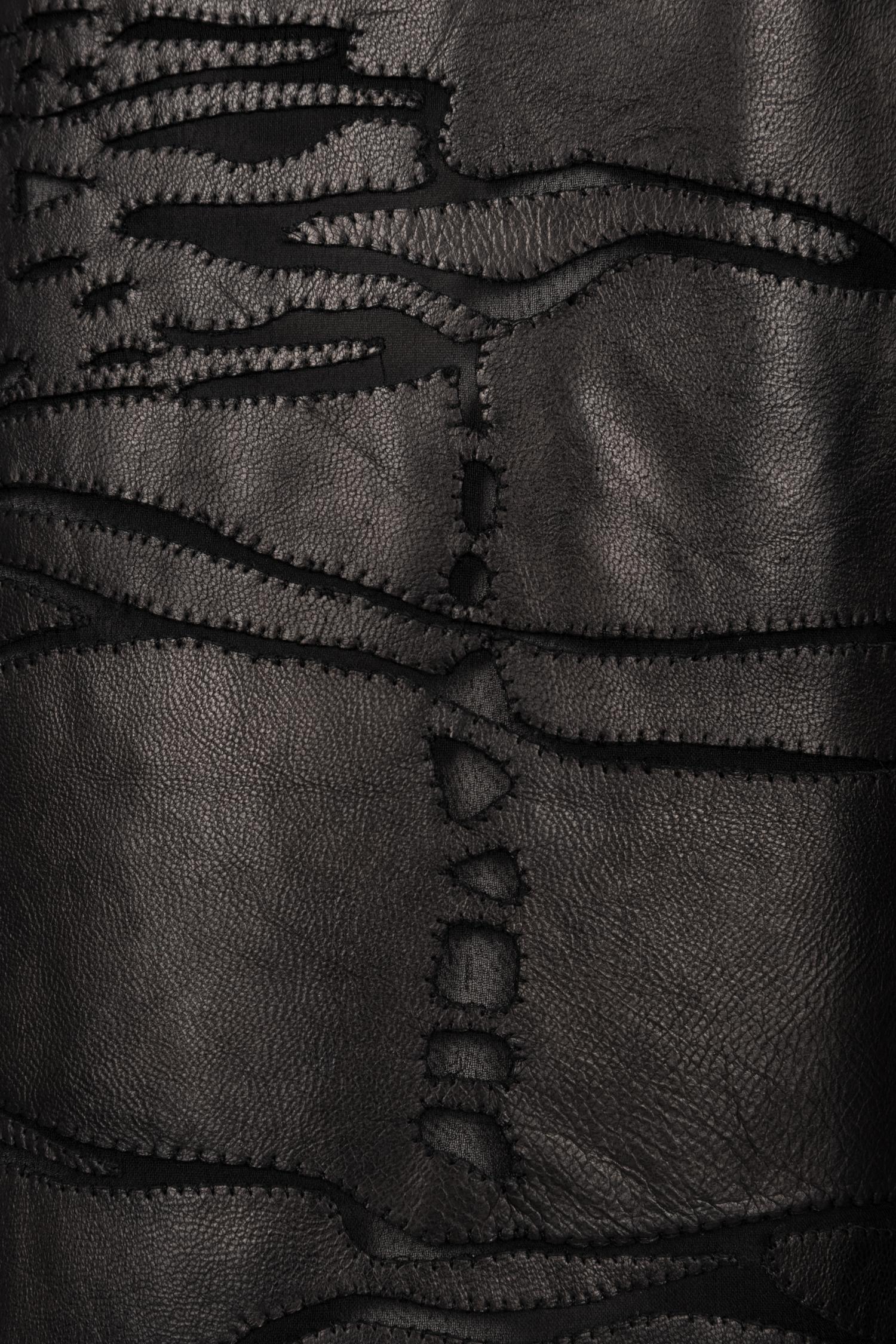 Ralph Rucci Laser Cut Leather Jacket